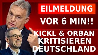 🚨 UNGLAUBLICH VIKTOR ORBAN UND HERBERT KICKL KRITIK AN DEUTSCHLAND [upl. by Duggan131]