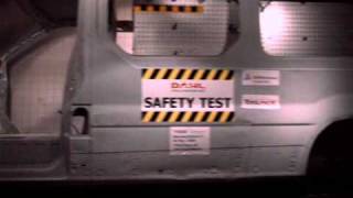 Crash testing of shelving system for commercial van according to ECE 17 [upl. by Helas]