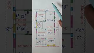 South facing house vastu  South facing house plans as per vastu  South facing 2bhk house plan [upl. by Anneirb866]