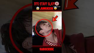 BTS STAFF SLAPPED JUNGKOOK 😱 STAFF MISTREATED JUNGKOOK 😰 jungkook taehyung bts shorts [upl. by Itnahs]