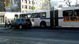 MaBSTOA Orion 5 CNG 9848  New Flyer D60HF 5671 Bx19 at E 149th StreetMorris Avenue [upl. by Drofhsa]