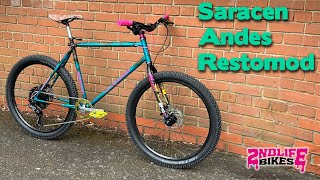 Saracen Andes Retro MTB Build  Disc Brake Conversion  Restoration [upl. by Neved607]