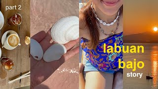 labuan bajo story part 2  holiday vlog watching sunrise at Pulau Padar pink beach komodo 🦎🌄🌟 [upl. by Carlee]