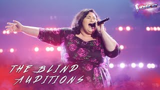 Blind Audition Chrislyn Hamilton You Make Me Feel Like A Natural Woman  The Voice Australia 2018 [upl. by Martreb]