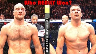 ROBBERY Who REALLY Won Sean Strickland vs Dricus Du Plessis [upl. by Rozanne]