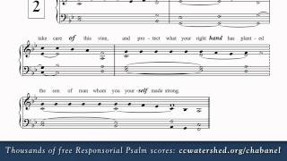 1st Sunday of Advent Year B • Free Responsorial Psalms • Organ Score PDF [upl. by Reitman]