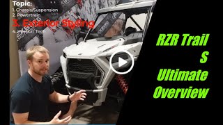 2021 Polaris RZR Trail S 1000 Ultimate Overview [upl. by Annahsal]