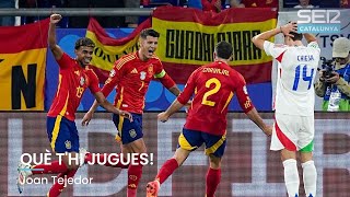 Què thi Jugues en directe Espanya guanya a Itàlia i ja és a vuitens de final [upl. by Lemar]