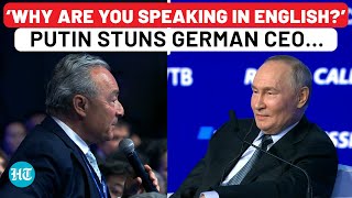 Putin Chastises CEO For Speaking In English Narrates This Anecdote About His Time In Germany [upl. by Annaerda]