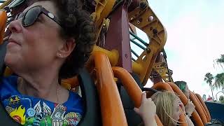 Face Your Fears Falcons Fury Drop Tower POV 335ft at Busch Gardens Tampa [upl. by Lecia]