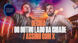 KARAOKE MEDLEY CLAYTON E ROMARIO  DECIDA  DO OUTRO LADO DA CIDADE  ASSINO COM X [upl. by Baoj833]