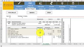 Planilha de Folha de Pagamento em Excel  Atualização 51 [upl. by Atival539]