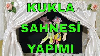 Kukla sahnesi yapımı  puppet stage making [upl. by Suilenrac]