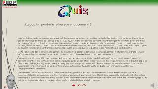 Contentieux amp recouvrement de créance  extrait 3  Quiz [upl. by Ajed601]