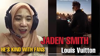 Jaden Smith  LV Louis Vuitton Paris France  Karate Kid  REACTION TIKTOK FYP [upl. by Pamela]