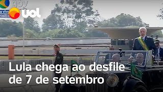 7 de setembro em Brasília Lula chega ao desfile sem a primeiradama Janja [upl. by Carry]