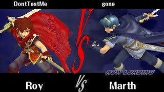 DontTestMe Roy vs gone Marth Ranked 20221217 [upl. by Ecila]