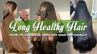 HOW TO GET LONG HEALTHY HAIR NATURALLY 5 Secrets for Long Hair [upl. by Werdnaed]