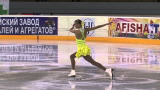 3 Polina EDMUNDS USA  ISU JGP Minsk 2013 Junior Ladies Short Program [upl. by Adahsar]