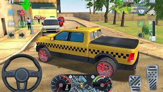 Taxi Simulator Game 4x4 Pickup Taxi Driver SUV Driving in Miami Car Game Android Gameplay [upl. by Cortney]