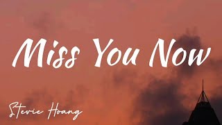 Stevie Hoang  Miss You Now Lyrics [upl. by Dyanna]