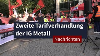 Zweite Tarifverhandlung der IG Metall I LZ TV Nachrichten [upl. by Rosanna]