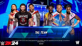 WWE2k24 The bloodline vs New day  tag team match wwe wwe2k24 [upl. by Anerev]