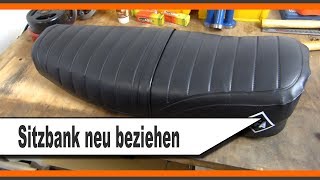 Simson Sitzbank neu beziehen [upl. by Llenral]