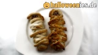 Würstchenmumien Halloween Rezept [upl. by Harmony]