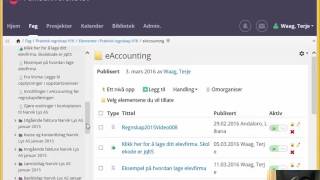eAccounting føre manuelt bilag del 1 [upl. by Anaujahs]