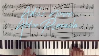 Adiós Nonino  Astor Piazzola Piano Solo Tutorial Partitura Pdf [upl. by Sera]