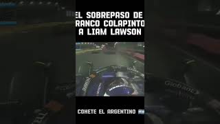 Franco Colapinto y Liam Lawson Fórmula 1 las Vegas [upl. by Arimahs]