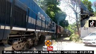 4K RUMO – Trem anão Z64 – Métrica Sul – Santa MariaRS – 14112024 – 0121 PM [upl. by Tamaru]