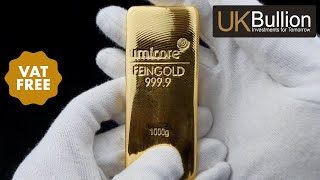 1kg Umicore Gold Cast Bar I Call us for details [upl. by Friedlander108]