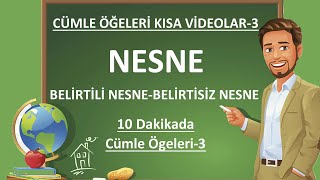 Cümlenin Ögeleri  Nesne  Cümle Ögeleri  Belirtili Nesne  Belirtisiz Nesne [upl. by Kenti350]