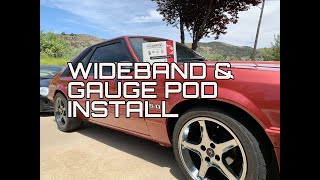 Foxbody Gauge Pod Install Innovate Wideband Unboxing [upl. by Valenta]