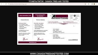 Online Voter Registration in Canada [upl. by Normalie]