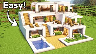 Minecraft Ultimate Modern House Tutorial🏠 [upl. by Travis]