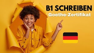 B1 Schreiben Goethe Zertifikat Teil 1 deutschlernen onlinegerman onlinegermanclass [upl. by Dj]