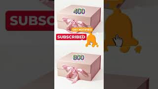 Choose 1 gift 🎁 box ☑️ ••✓ 400 vs 800 Viral short [upl. by Neeluqcaj351]