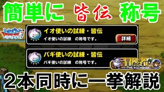 【DQMSL】わりとイケる！イオ使いの試練・バギ使いの試練共に２ターン攻略！免許皆伝シリーズNo78 [upl. by Yecies426]