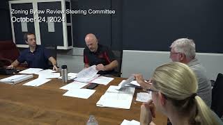 Zoning Bylaw Review Steering Committee  October 24 2024 [upl. by Cad]