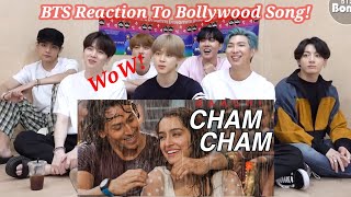 BTS reaction to bollywood songCham Cham songBTS reaction to Indian songsBTS 2020 [upl. by Alex]