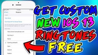 How To Get Custom Ringtones For FREE On Your iPhone NO Jailbreak iOS 13 amp 12 [upl. by Adehsor]