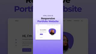 Responsive Portfolio Website HTML CSS JavaScript [upl. by Kajdan]