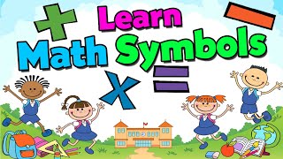 Mathematical symbols  Learn Maths symbols for kids  Maths for kids  Basic Math For Toddlers [upl. by Niwri]