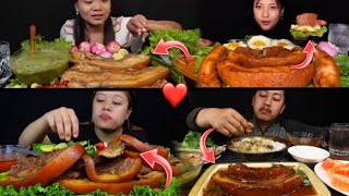 3 KG PORK MUKBANG VIDEO 🥰 NEPALI YOUTUBER ❤️gurungeatingchannel mikasa mukbang [upl. by Ajiak]