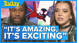 Hailee Steinfeld talks new movie SpiderMan Across the SpiderVerse  Today Show Australia [upl. by Nomolas]