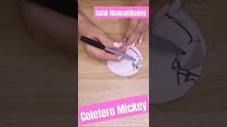 como hacer coleteros para las niñas de figura de Minnie Mouse shortvideo diy tutorial shorts [upl. by Harragan894]