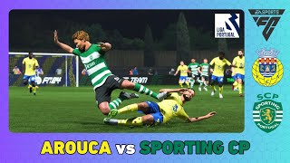 FC AROUCA vs SPORTING CP  Portuguese Primeira Liga 202425 [upl. by Lacy]